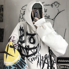 Oversize Graffiti Hoodie