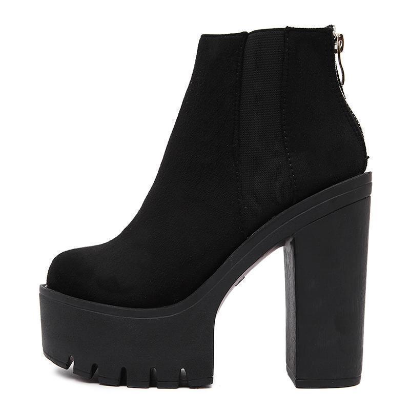 Chelsea Platforms Gothic Ankle Boots