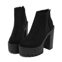 Chelsea Platforms Gothic Ankle Boots