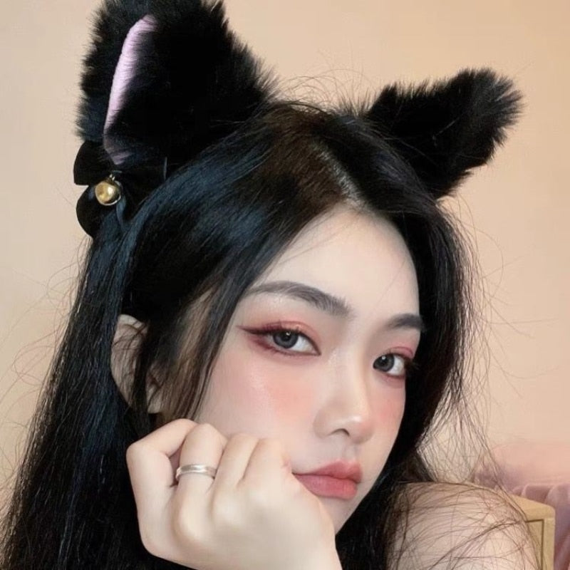 Cute Luxurious Neko Bell Ear Headband