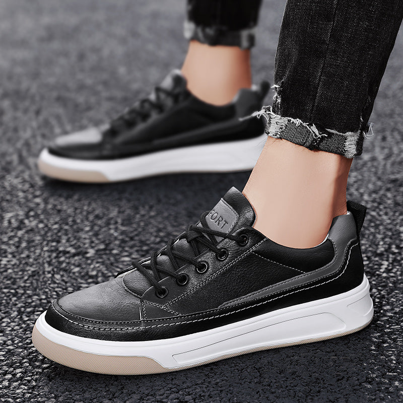 Men Skate Boy Sneakers Leather Shoes