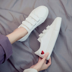 Cute Love Heart Easy CleanFlats Sneakers