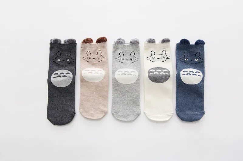 5 Pairs Cartoon Animals Funny Socks