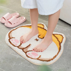 Cute Kawaii Corgi Anti-Slip Bathroom & Door Entrance Mat