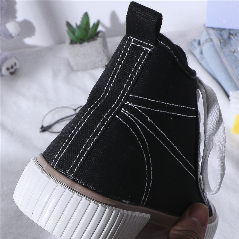 Cute Bear Canvas Sneakers High Top