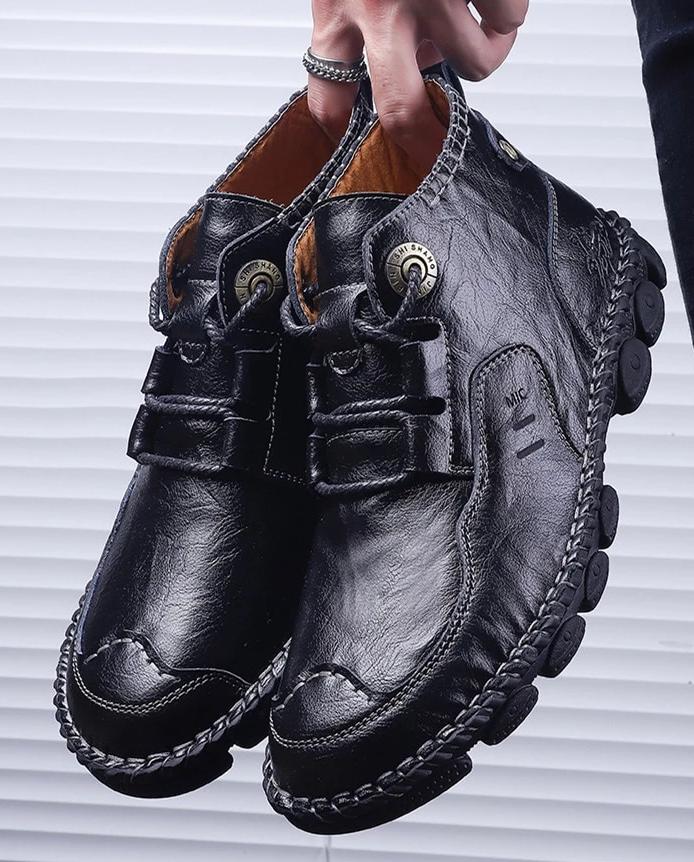 Classic Genuine Leather Men Shoes Plus Size