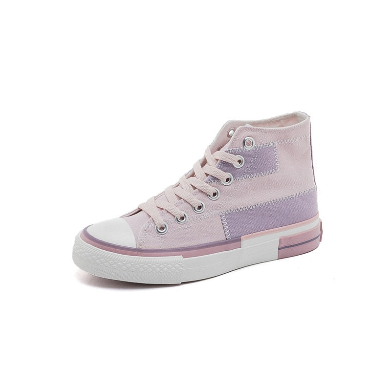 Sweet Color Canvas Sneakers High Top