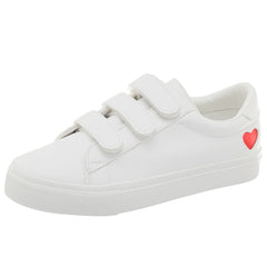 Cute Love Heart Easy CleanFlats Sneakers