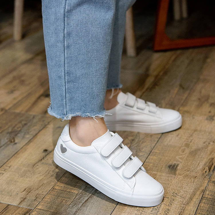 Cute Love Heart Easy CleanFlats Sneakers