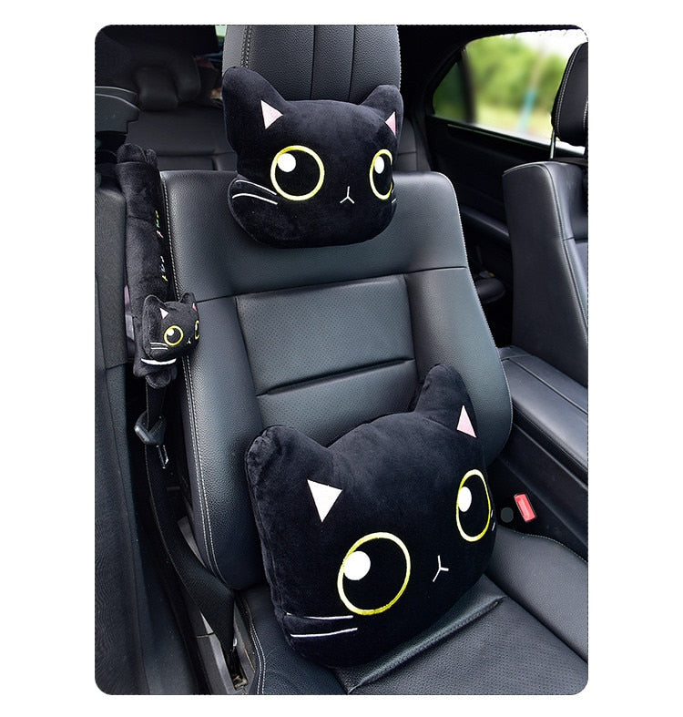 Kawaii Cute Cat Car Accessories- Neck Pillow