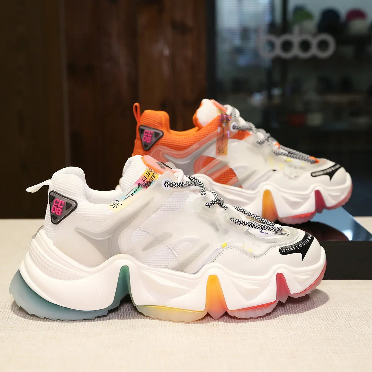 Color Splash Chunky Sneakers