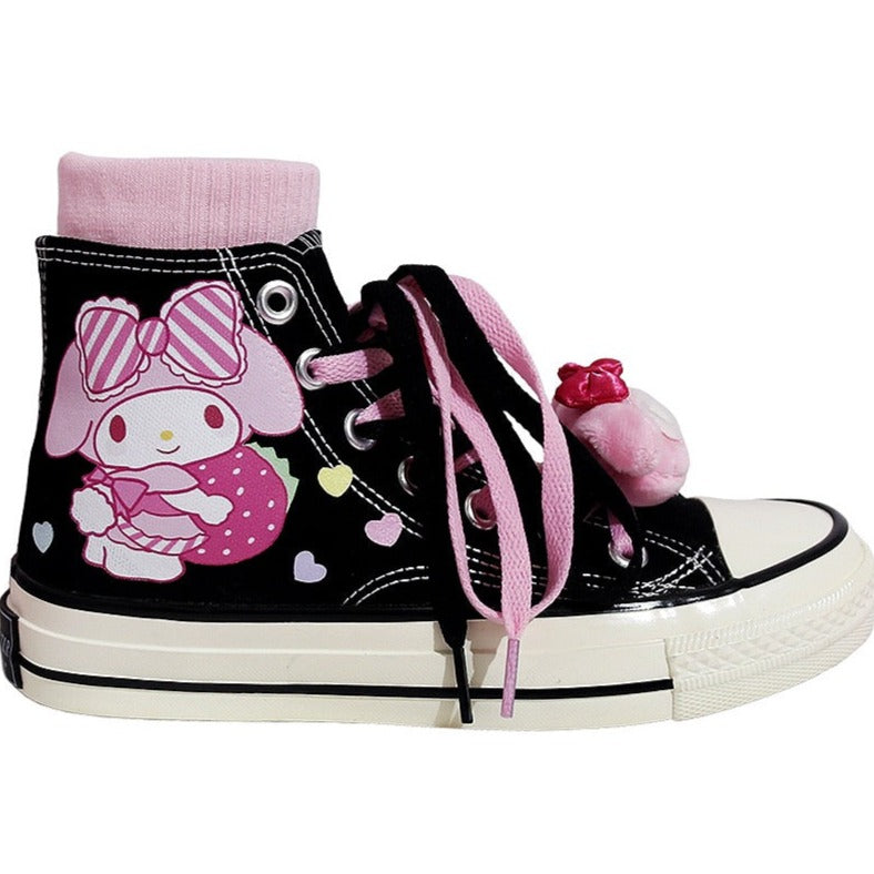 Cute Kawaii My Melody High Top Canvas