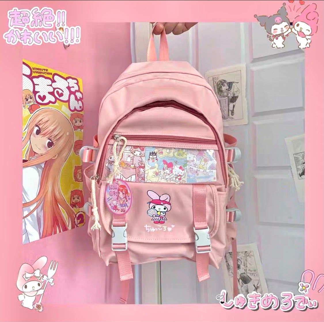 Cinnamoroll My Melody Kuromi Inspired Backpack