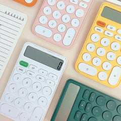 Cute Student Hand Size Mini Calculator