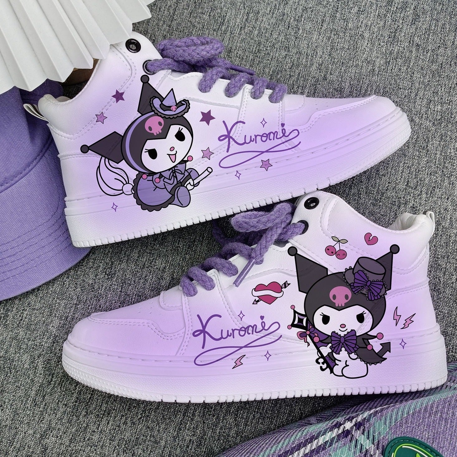 Cute Kawaii Kulomi High-top Comfortable Sneakers