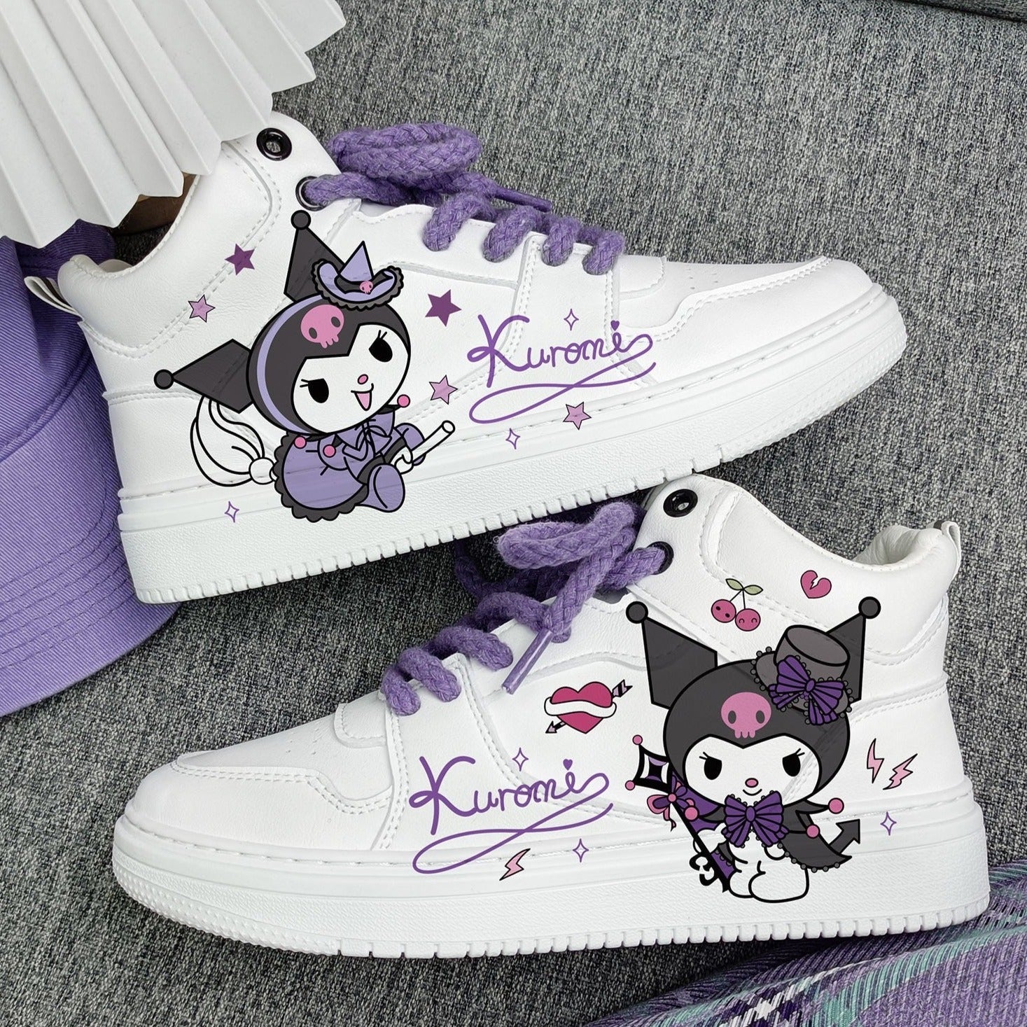 Cute Kawaii Kulomi High-top Comfortable Sneakers