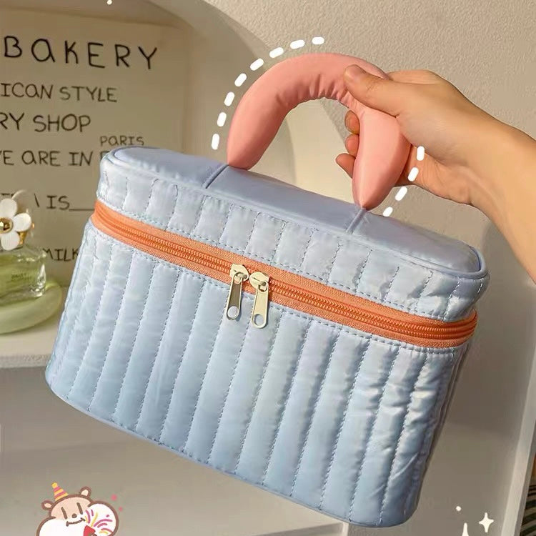 Kawaii Aesthetics Large Capacity Colour Cosmetic Bag