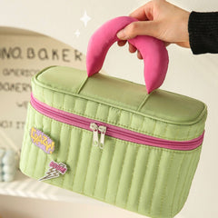 Kawaii Aesthetics Large Capacity Colour Cosmetic Bag