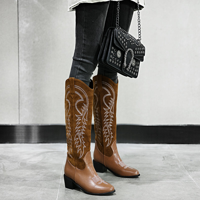 Knee High Western Cowboy Boots