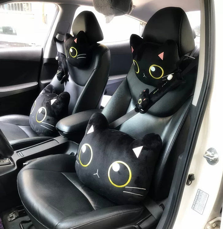 Kawaii Cute Cat Car Accessories- Neck Pillow