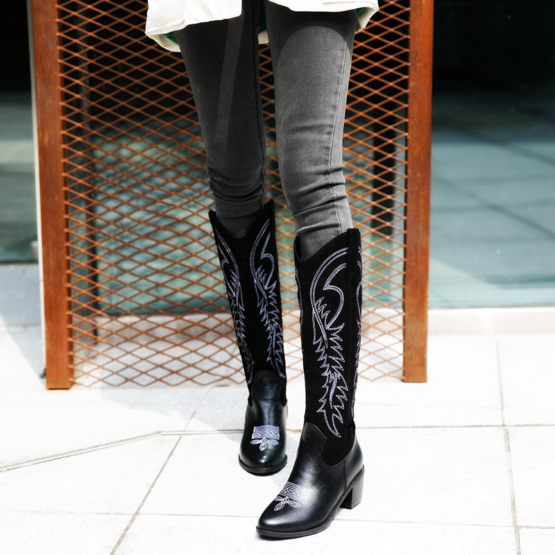 Knee High Western Cowboy Boots