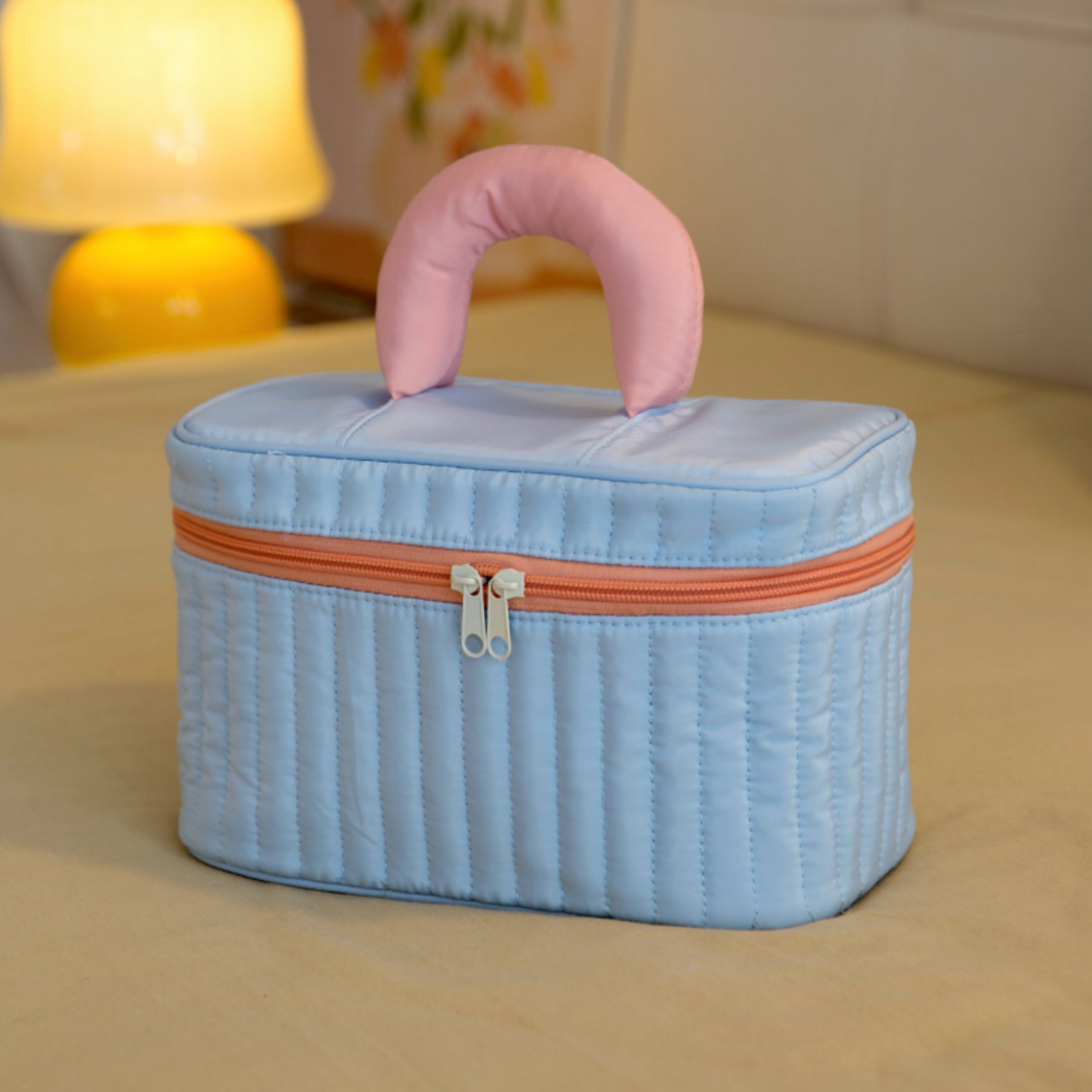 Kawaii Aesthetics Large Capacity Colour Cosmetic Bag