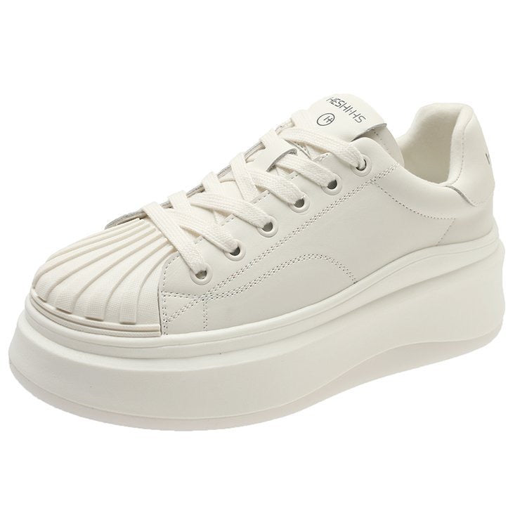 Sporty White Skate Shoes For Lace Up Sneakers