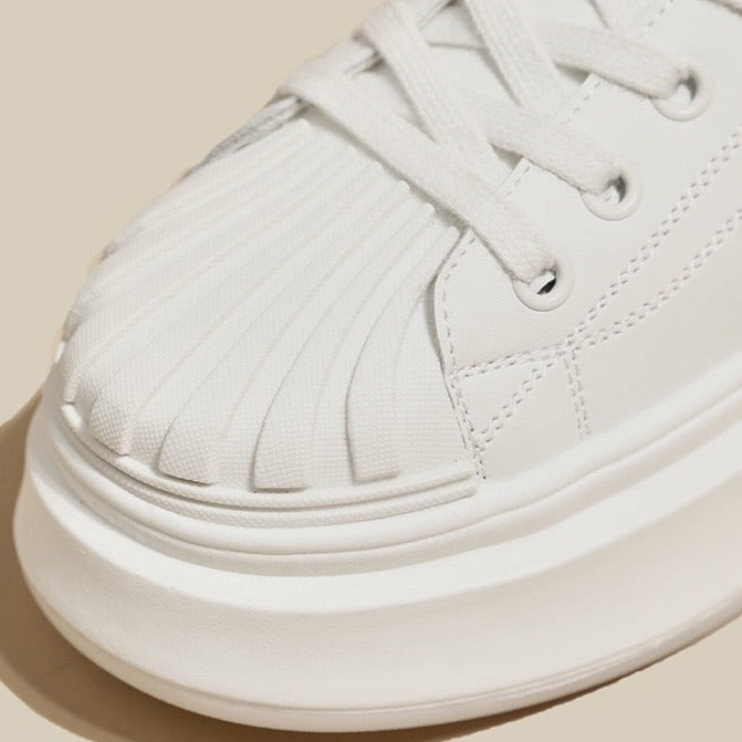 Sporty White Skate Shoes For Lace Up Sneakers