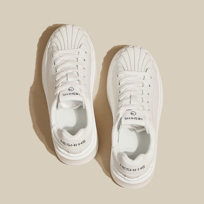 Sporty White Skate Shoes For Lace Up Sneakers