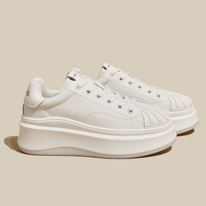 Sporty White Skate Shoes For Lace Up Sneakers