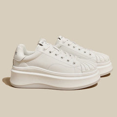 Sporty White Skate Shoes For Lace Up Sneakers