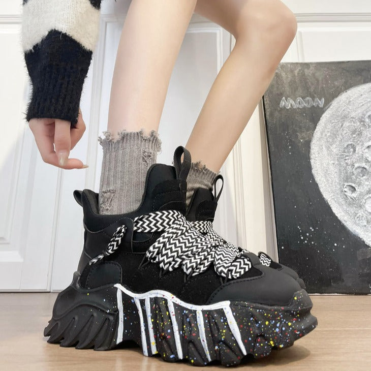 Platform Gothic Casual Sneakers