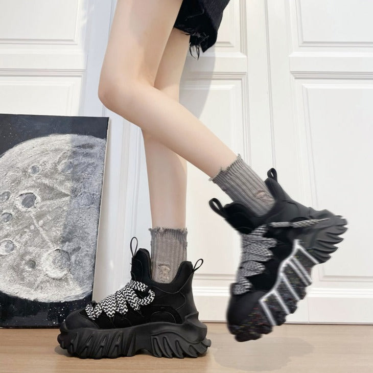 Platform Gothic Casual Sneakers