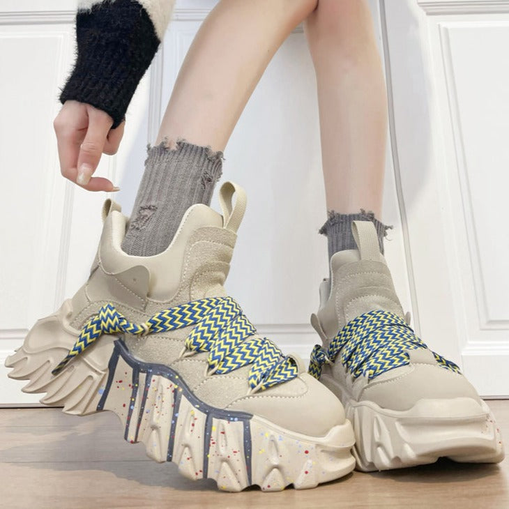 Platform Gothic Casual Sneakers