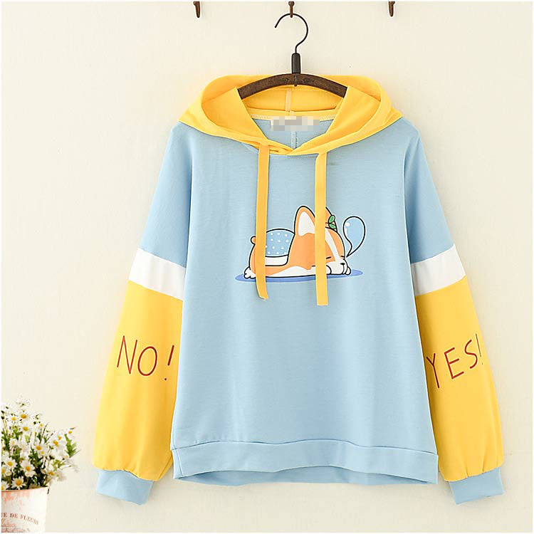 Cute Kawaii Corgi Dog Hoodie