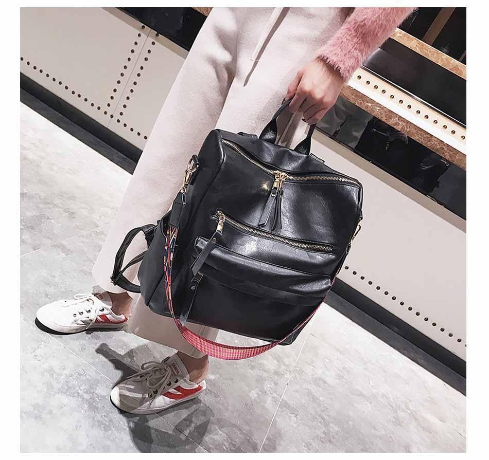 Leather Backpack Multifunction Travel Bags