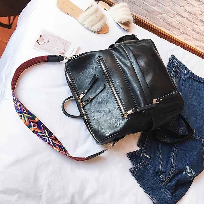 Leather Backpack Multifunction Travel Bags