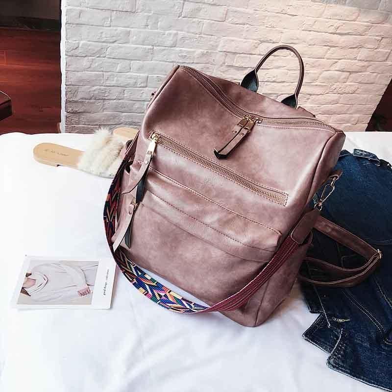 Leather Backpack Multifunction Travel Bags