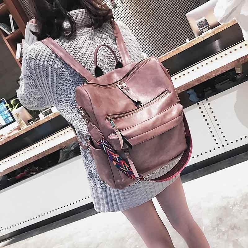 Leather Backpack Multifunction Travel Bags