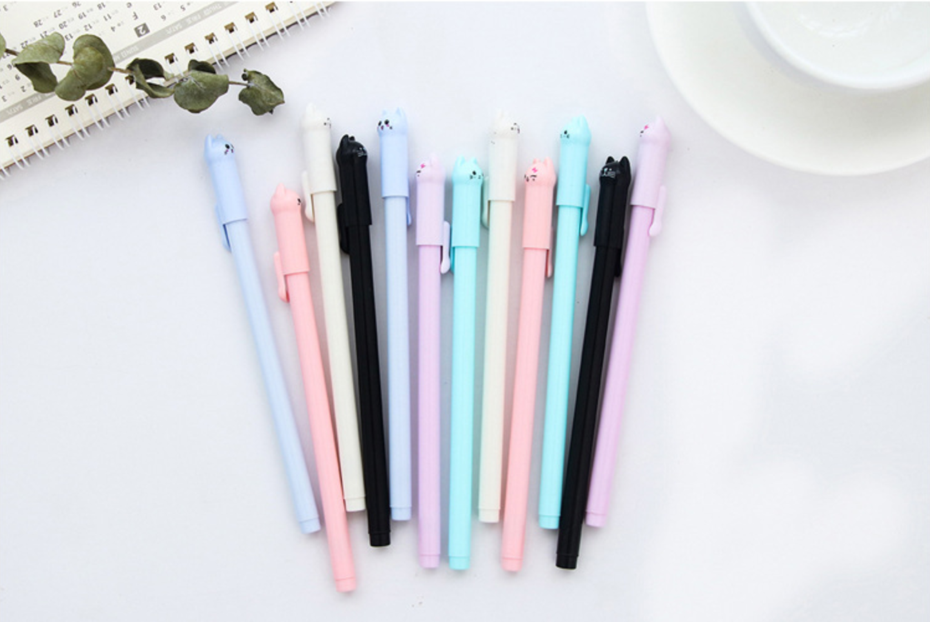 6Pcs Momo Cat Gel Ink Pen