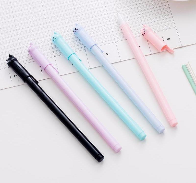 6Pcs Momo Cat Gel Ink Pen