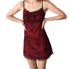 Lace Strap Mini Dress