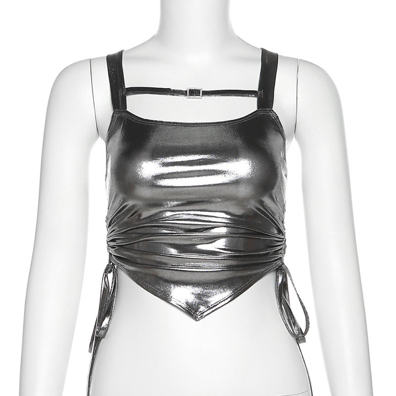 Silvia Cut Out Top - Silver