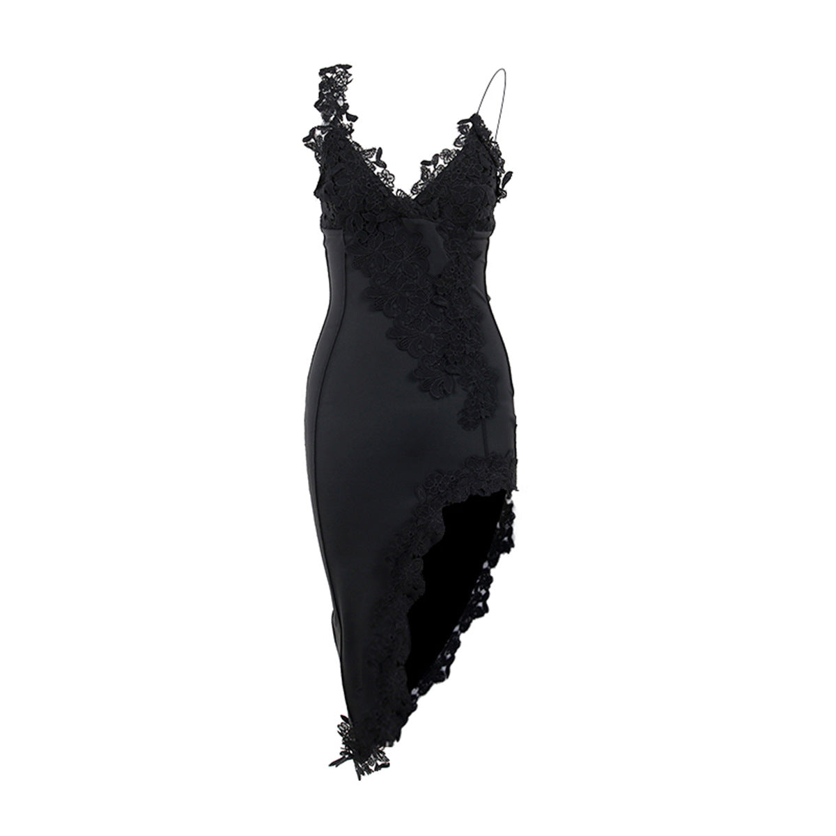 Deep V Fitted Backless Party Dress