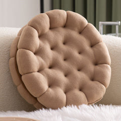 Biscuit Shaped Seat Cushion Cookie Pillow