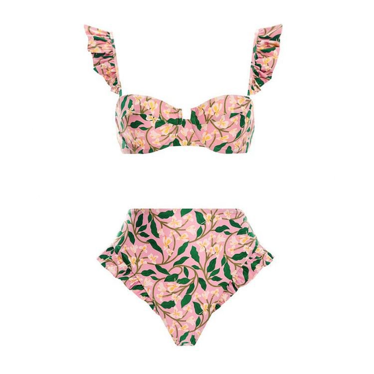 Flora Camille Ruffle Bikini Set