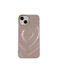 Heart Ripple Effect iPhone Case