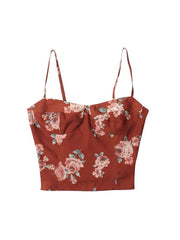 Floral Claret Cami Top