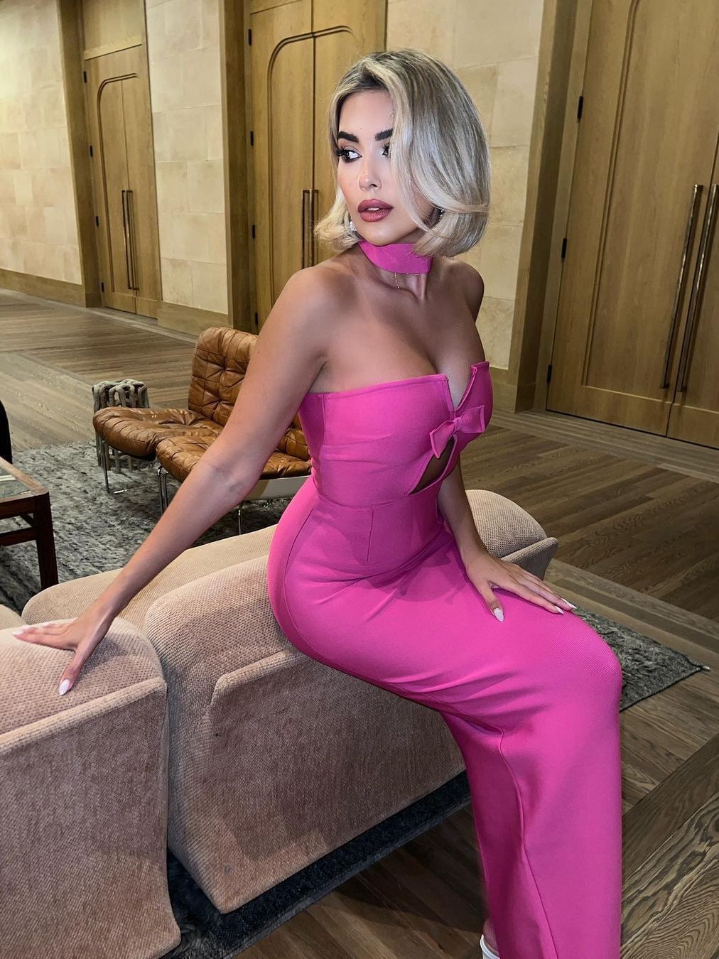 Elegant Choker Bow Trim Strapless Evening Maxi Dress