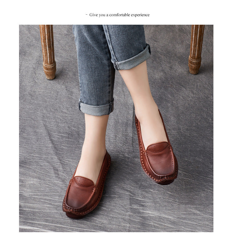 Loafers Shoes for Comfortable Soft Soled Leather Handmade